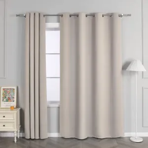 Плотные шторы , затемняющие шторы, шторы на люверсах, защита от солнца, спальня, гостиная, высота x ширина 175 x 135 см, коричневый, 1 шт. Joyswahl