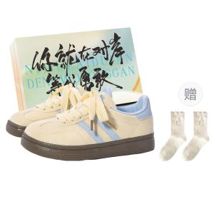 JimiXiong Женские низкие скейтерские кроссовки Желто-синие с коробкой и носками, цвет Yellow Blue+Box+Comes with Socks