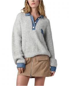 Женский свитер Blank NYC Rain Or Shine, Grey/Blue