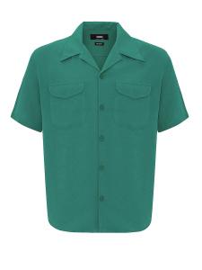 Рубашка на пуговицах классического кроя Antioch, изумрудный