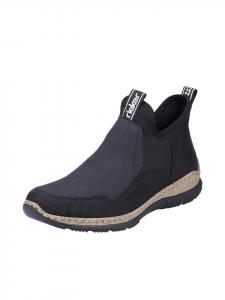 Женские ботинки челси Rieker комбинированные, черно-синий