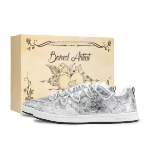 Кроссовки для скейтбординга SB Alleyoop Star Meteor, устойчивые к истиранию, дышащие, низкие, мужские, Silver Nike, серебряный (Special Shopping Bag)