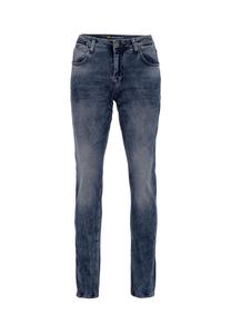 Джинсы с сетчатым узором прямого кроя Cipo & Baxx, синий