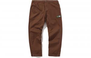 Мужские повседневные брюки Li Ning, цвет коричневый, прямого кроя