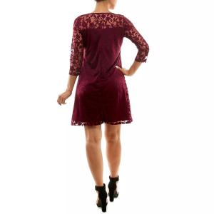 Женское платье-трапеция Nina Leonard Burnout Nina Leonard, черный