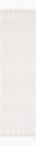 Ковер-дорожка SAFAVIEH, 69 x 366 см, Casablanca Collection, Ivory, ручной работы с бахромой в стиле бохо, идеально подходит для помещений с высокой проходимостью в гостиной, спальне (CSB276A)