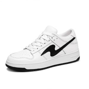 Bull Thunder Дышащие низкие повседневные туфли, увеличивающие рост, мужские, белые, с молнией