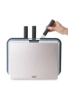 Набор Nest из трех разделочных досок и ножей Joseph Joseph, серый