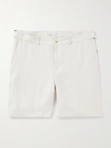 Прямые льняные шорты ONIA, бежевый