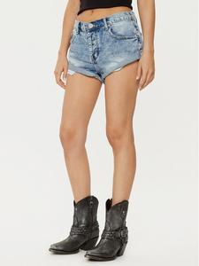 Джинсовые шорты стандартного кроя One Teaspoon, синий