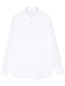 Boglioli рубашка с косым воротником и длинными рукавами, белый