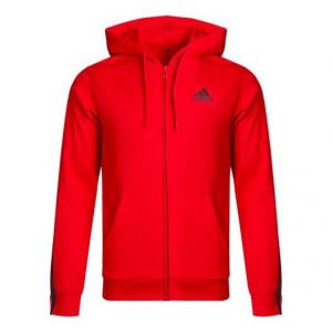 Куртка Men's adidas Logo Hooded Zipper Knit Red Jacket, красный