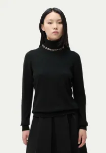 Классический свитер с высоким воротником Gobi Cashmere, Black