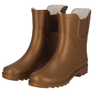 XQ FOOTWEAR Женские сапоги Chelsea Wellington – металлик – 100% резина – фестивальные сапоги