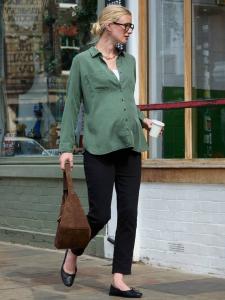 Беременные джинсы в стиле бойфренд Isabella Oliver, Washed Black