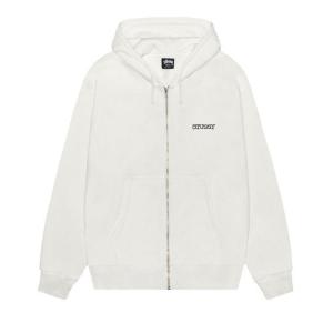 Худи Stussy Jumbo Zip Hoodie Pigment Dyed, Natural