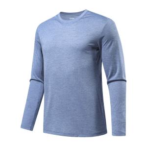 Saucony Мужские футболки темно-серого и синего цвета с круглым вырезом, средней толщины