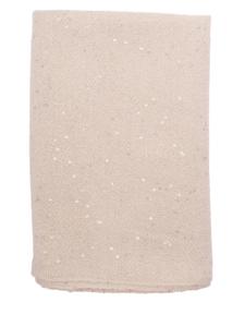 Шарф с бахромой Brunello Cucinelli, нейтральный