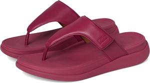 Сандалии FitFlop F-Mode Go Adjustable Flatform Toe-Post Sandals, цвет Ruby