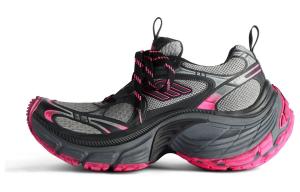 Футболка Balenciaga женская 10XL "Серый Розовый Черный" Черный Розовый