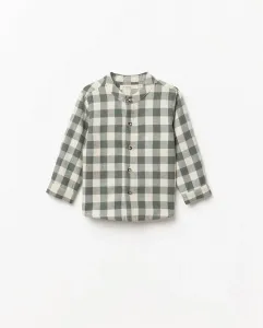 Рубашка в клетку из твила Sfera, зеленый