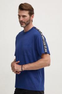 Хлопковая футболка Versace Jeans Couture, синий