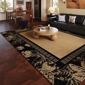 Saipos Ковер 200х360 см для гостиной/спальни в винтажном стиле, грязеотталкивающий, моющийся, waterproof
