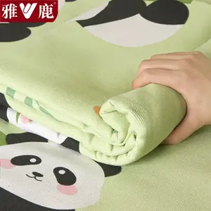 Yalu Простыня 150х230 см из грубого хлопка, цвет Panda Hugging Bamboo