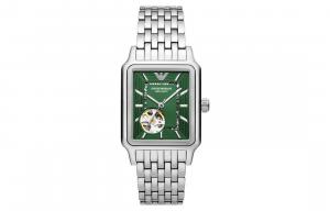 EMPORIO ARMANI Часы Wrist Watch Automatic Mechanical Movement Stainless Steel Strap 36mm Green Dial Men's, Green Dial