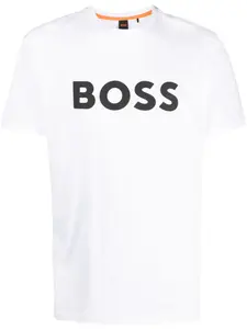 Футболка с логотипом Boss, белый