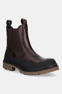 Кожаные ботинки Grainer Chelsea Ecco, коричневый