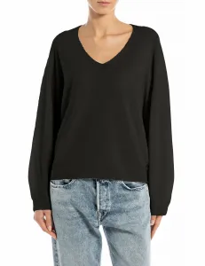 Бесшовный свитер с V-образным вырезом