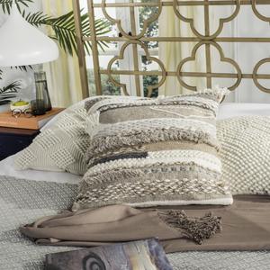 Подушка декоративная Safavieh Demna, 20x20 см, бежевый