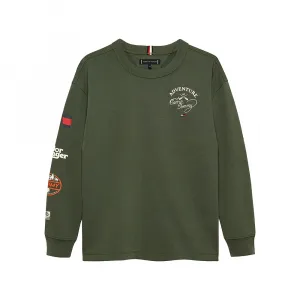 Толстовка Tommy Hilfiger KB0KB09935, зеленый