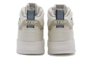 Антискользящие износостойкие высокие скейтерские кроссовки женские экрю XTEP