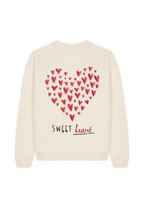 Толстовка SWEETHEART BACK PRINT UNISEX HEAVYWEIGHT Mira Paris, кремовый