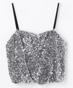 Бюстье с пайетками