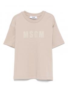 Футболка с логотипом MSGM Kids, нейтральный