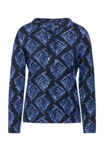 Рубашка с длинными рукавами и воротником-стойкой Cecil, синий