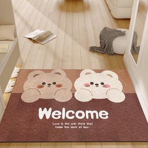 Xinglianxin Ковер 80х120 см для прихожей в стиле Rabbit Greeting, грязеотталкивающий, с петлевым ворсом