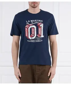 Футболка веррол Regular fit La Martina, синий