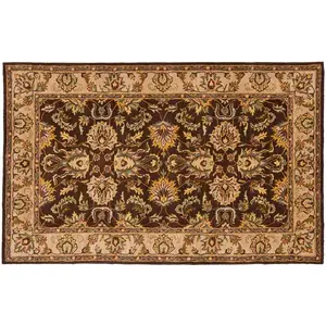 Ковер из шерсти в рамке Heritage Bochum с цветочным рисунком Safavieh, 61x92 см