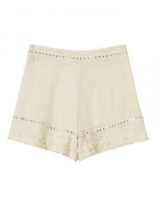 Шорты с вышивкой TWINSET, нейтральный