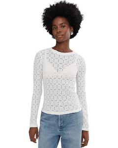 Женская футболка Sanctuary Long Sleeve Perfect Tee, Chalk