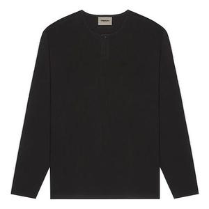 Футболка fw20 thermal long sleeve logo tee 'black' Fear Of God Essentials, черный