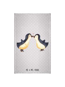 Mr. & Mrs. Panda Полотенце Penguin Love без слов, пастельно-серого цвета