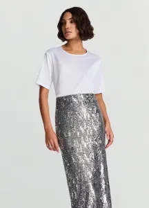 Однотонная базовая футболка Calliope, Bianco Ottico