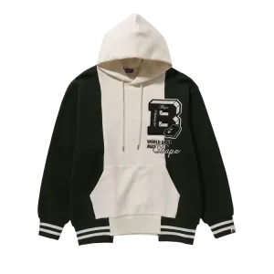 Худи BAPE Badges Color Blocking 'Ivory', белый