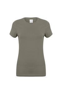 Эластичная футболка Feel Good с короткими рукавами Skinni Fit, хаки