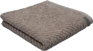 Полотенце ROSS "Smart", (1 шт.), однотонное в рубчик с велюровой этикеткой 70х140 см (1 шт.), цвет nougat